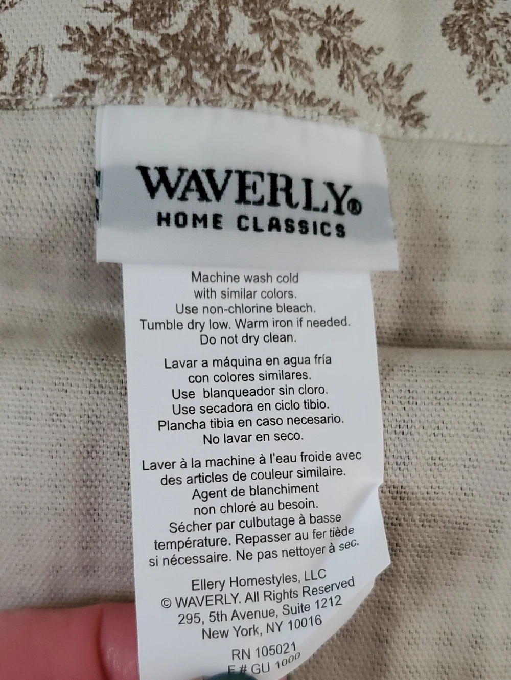 NEW Waverly Charmed Life Wave Valance in Beige and Brown. 52